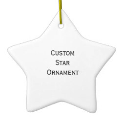 Custom Star Photo Christmas Ornament