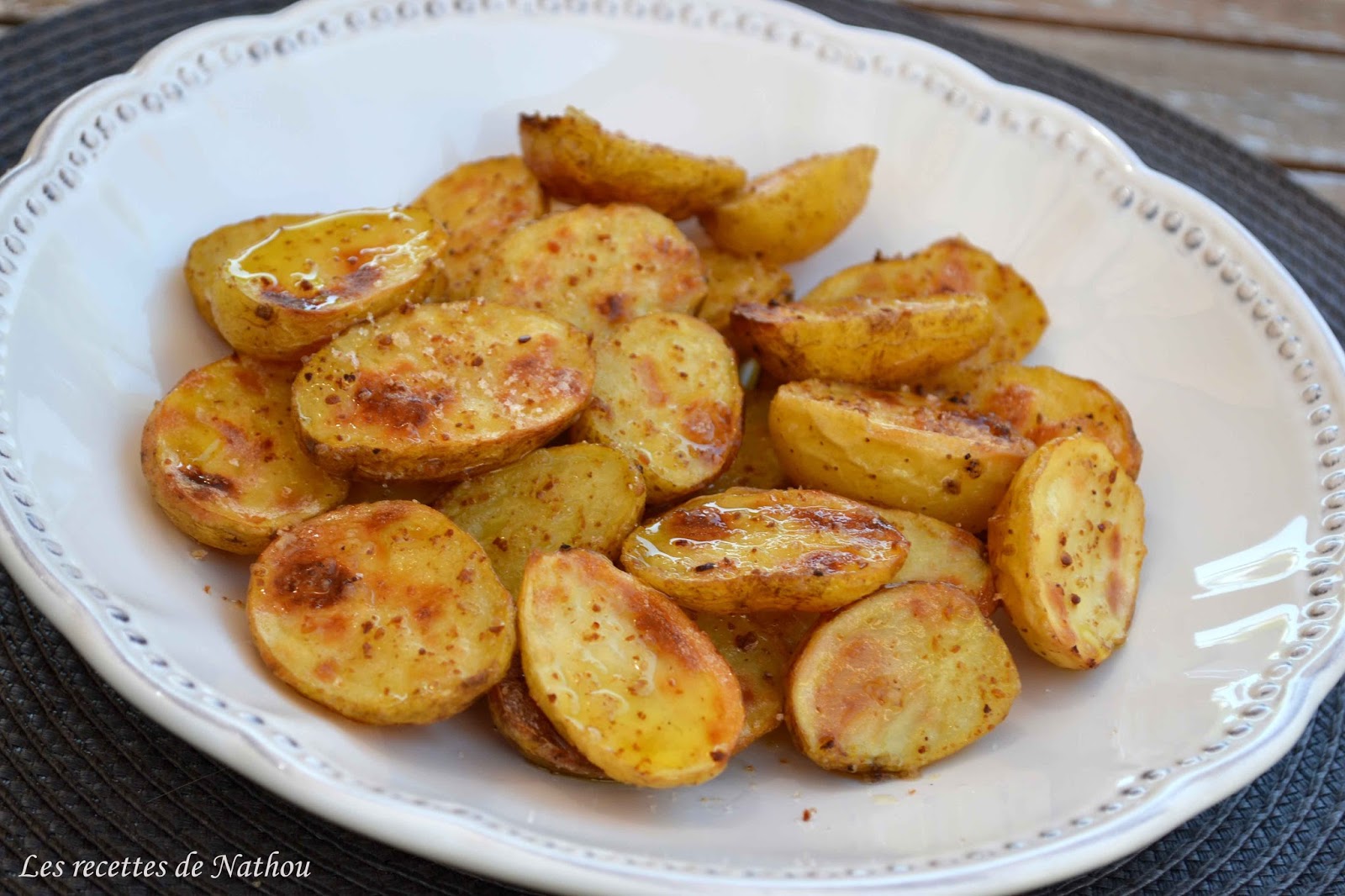 Ma cuisine au fil de mes idées... Pommes de terre rôties à la fleur de