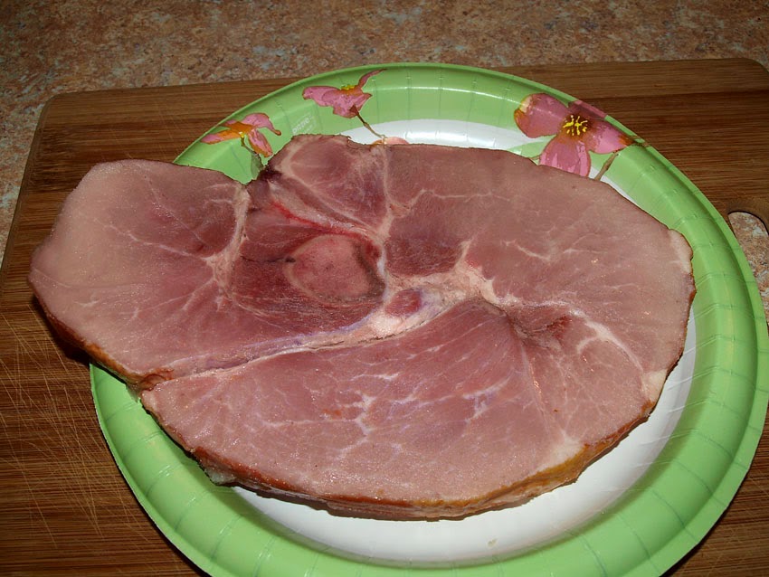 Pellet Smoker Cooking Ham, Potatoes and Fresh Green Beans