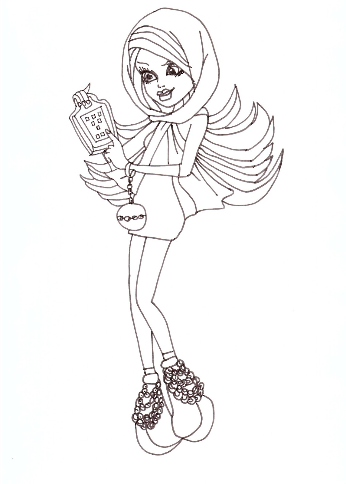 Spectra Free Coloring Sheet CLICK HERE TO PRINT Printable Monster High