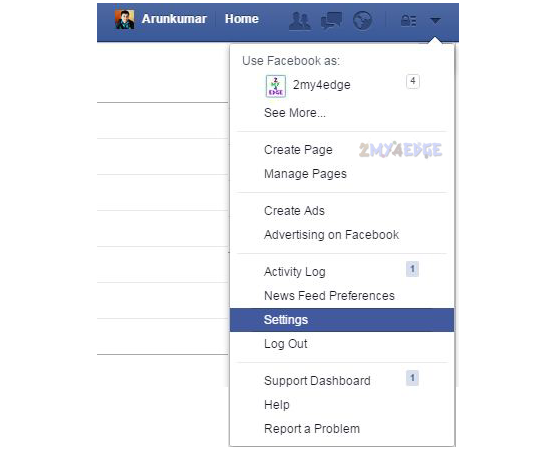 facbook username for page and user profile step 4