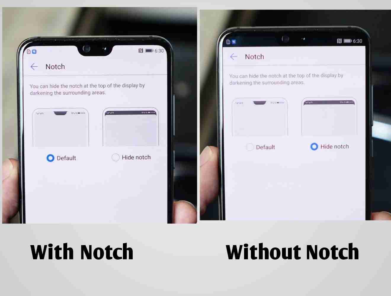 The Huawei P20 and P20 Pro Notch
