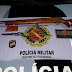 PM apreende casal com espingarda e drogas na QNM 04 de Ceilândia