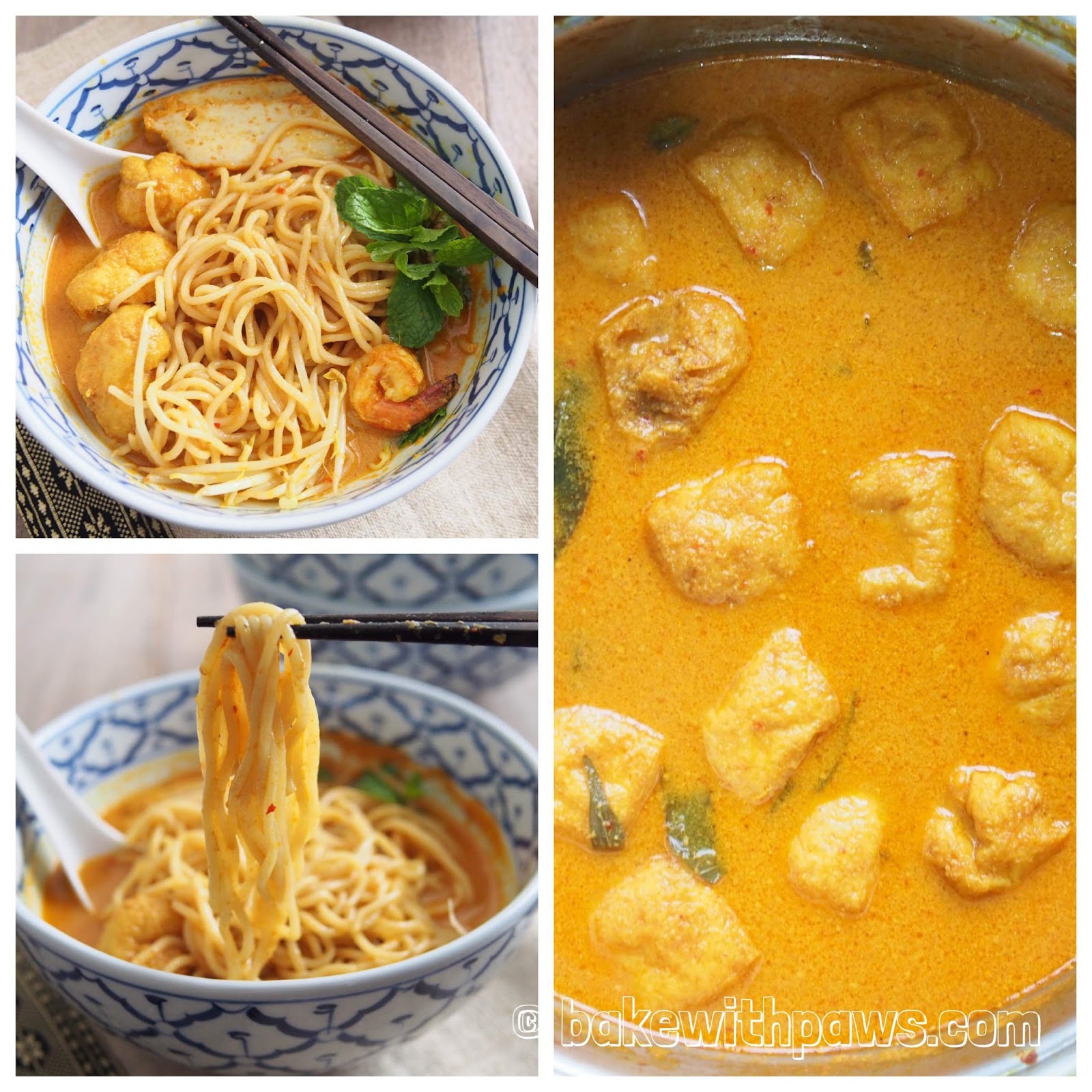 Curry Noodles BAKE WITH PAWS