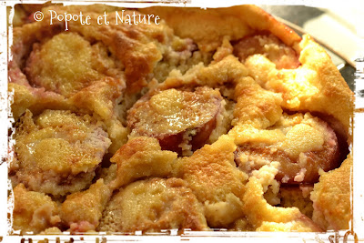 © Popote et Nature - Clafoutis prunes -amande