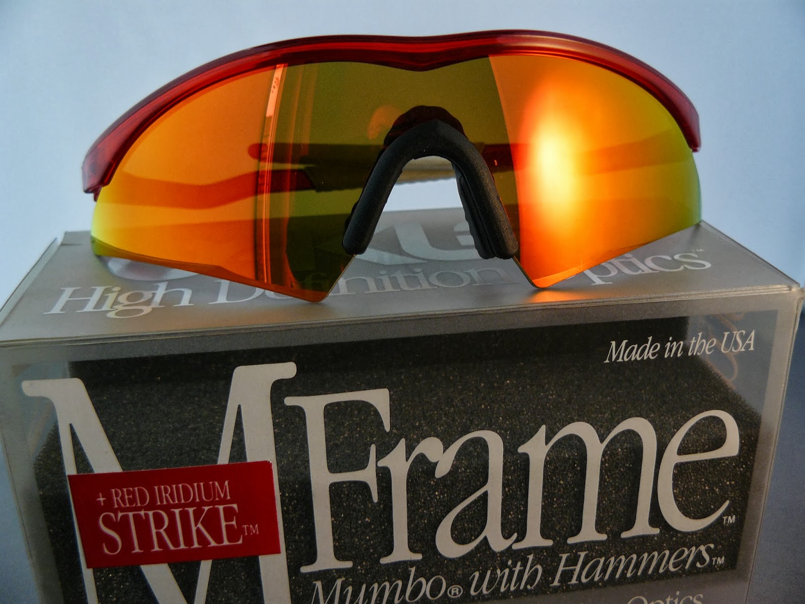 Oakleyforsale Oakley M Frame, Crystal Red, Positive Red Iridium 1st Gen.