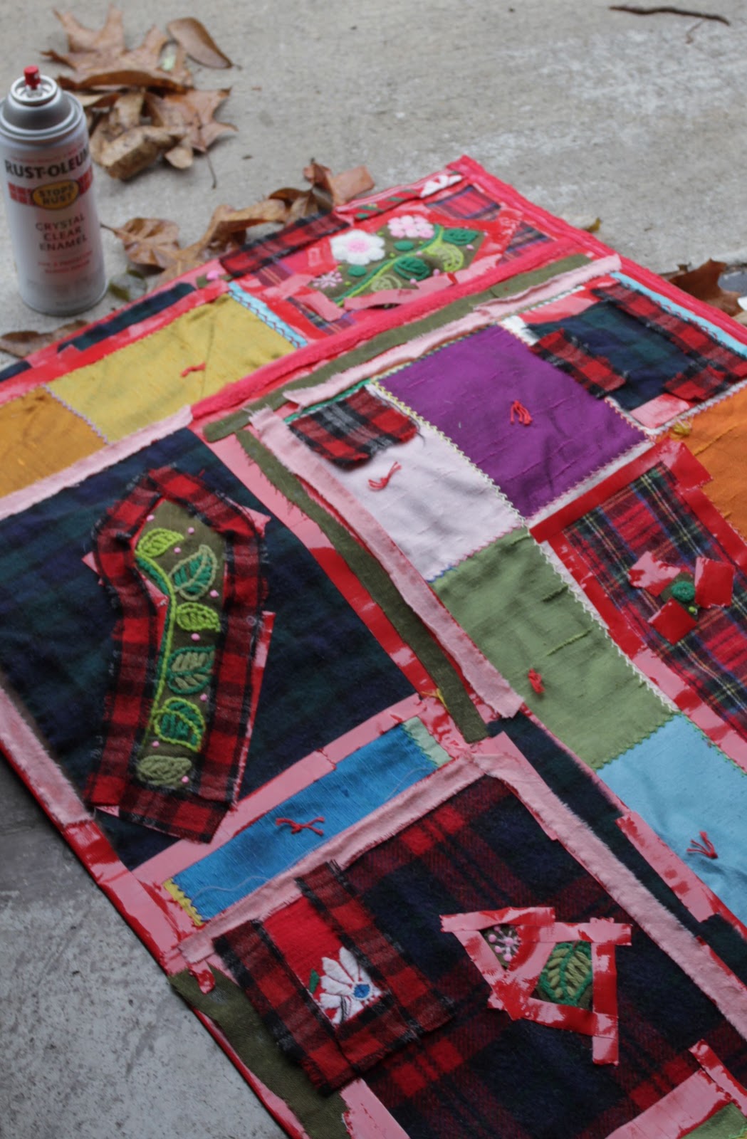 Luvvly Jubbly Duct Tape Rug...too busy for my house.