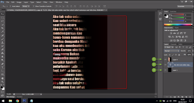 Cara Membuat Text Portrait Pada Wajah (Typography) 12