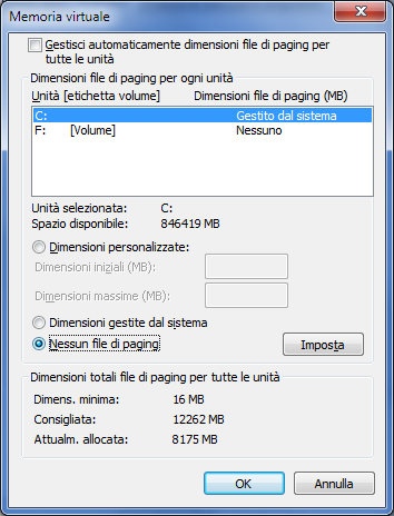 Memoria virtuale Memoria virtuale