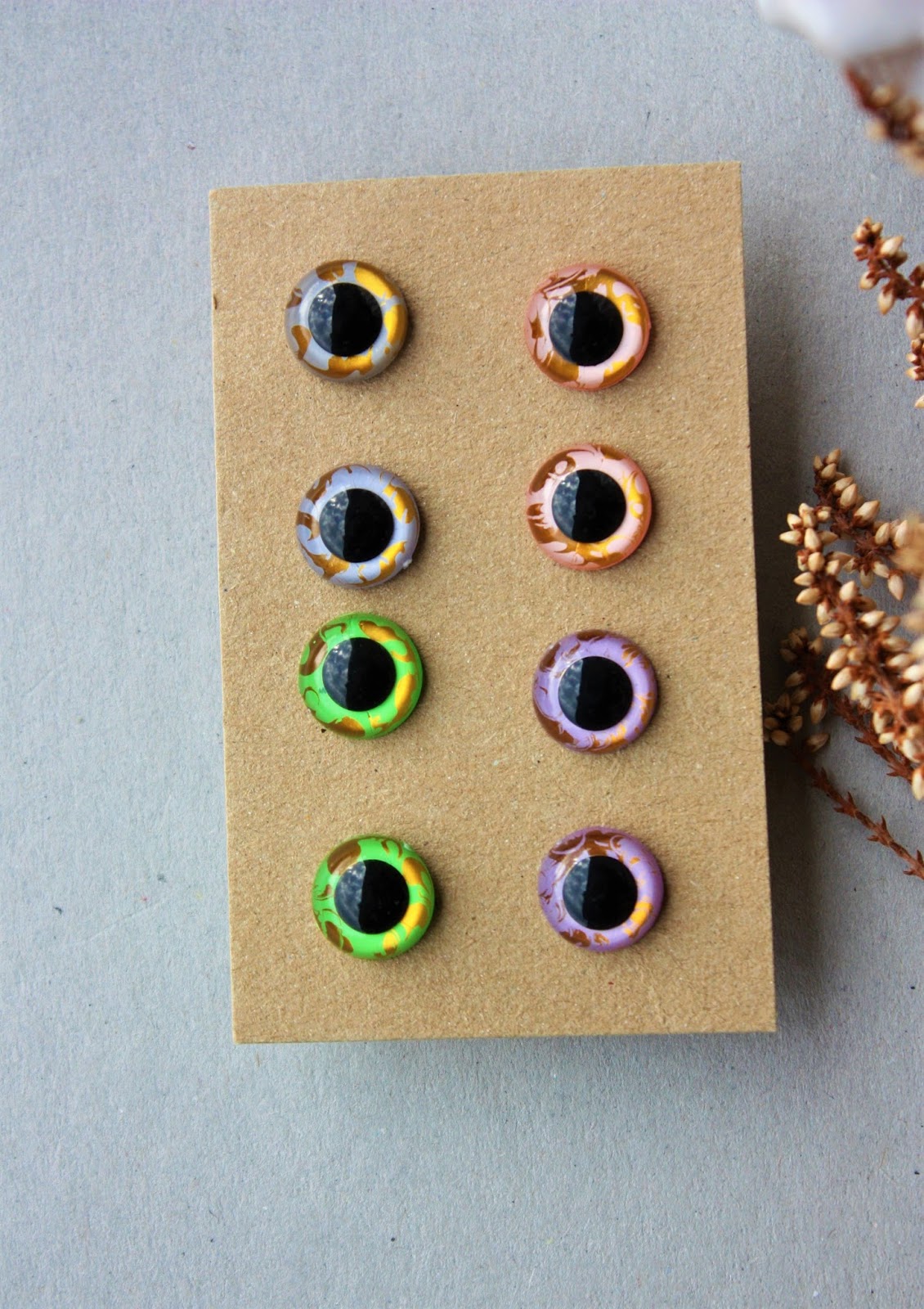 Happyamigurumi New Sets of Hand Painted Safety Eyes