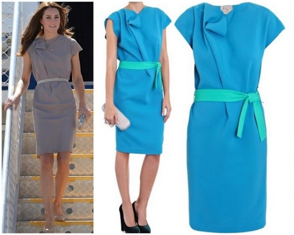 Catherine, Duchess of Cambridge wore Alexander McQueen Belt Dress