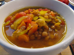 Moroccan Lentil and Chickpea Soup - Page 46