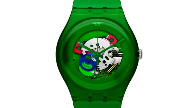 Reloj verde