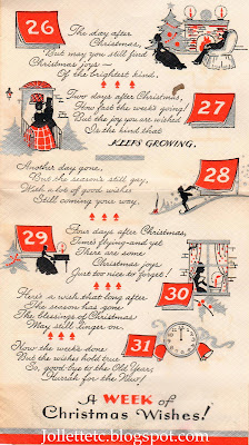 1935 Christmas card from Dea Christian to Mary Theresa Sheehan Walsh  https://jollettetc.blogspot.com