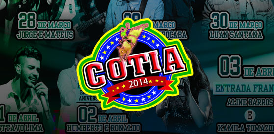Shows rodeio Cotia 2014 ingressos preços