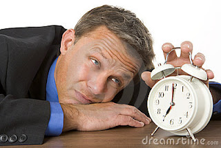a person watching the clock
