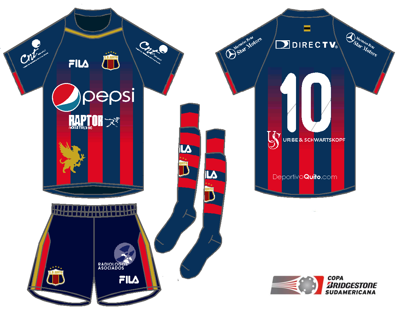 .. INDUMENTARIA DEPORTIVA Sociedad Deportivo Quito ( Copa Sudamericana