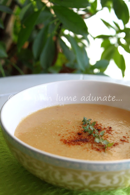 Supa crema de linte rosie/ Cream of red lentil soup