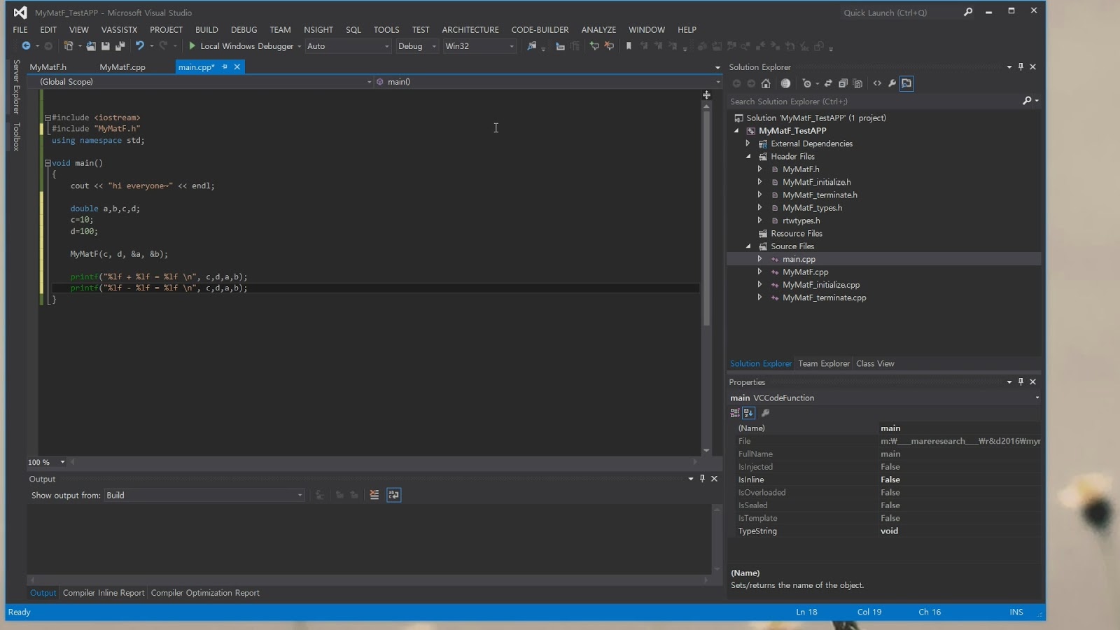 Matlab Coder App , Generating C code with MATLAB Coder: a Quick Start ...