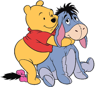 imagenes de winnie pooh con Igor para dibujar a color