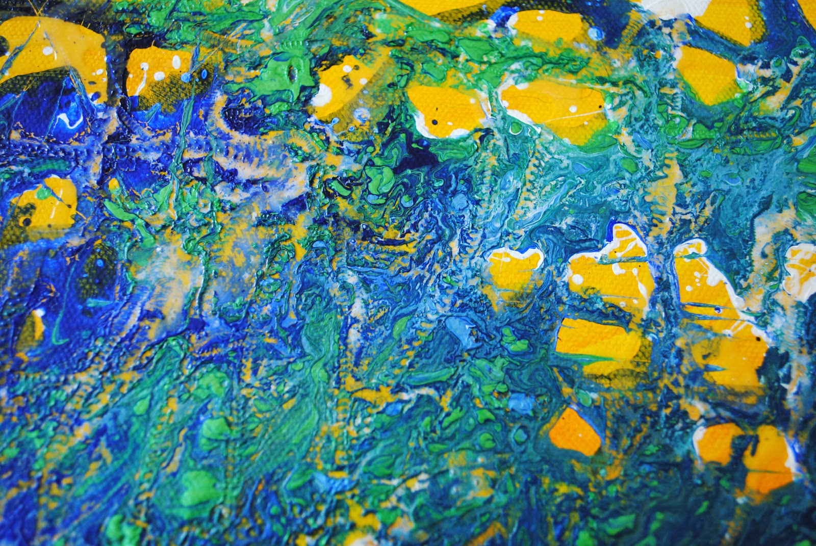 Helen's Painting OCA Blog Different Ways of applying paint