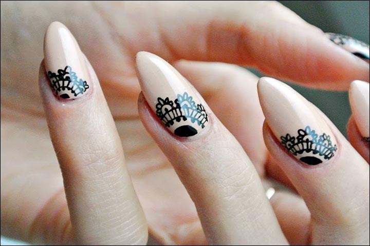 Henna Nail Designs for Almond Shaped Nails - wide 4