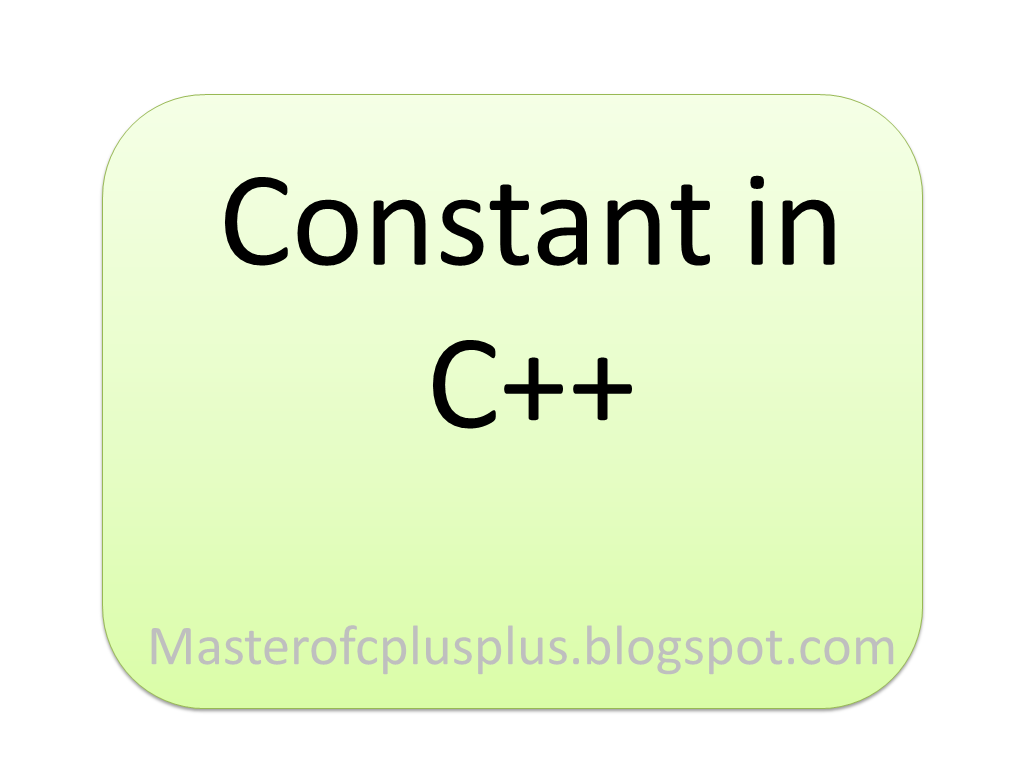 Keyword Constant in C++ Master of Cplusplus