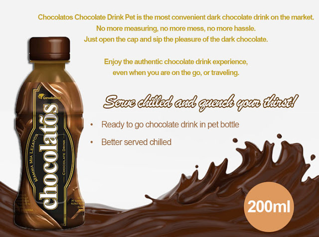 Contoh iklan Chocolatos dalam Bahasa Inggris Chocolate Drink
