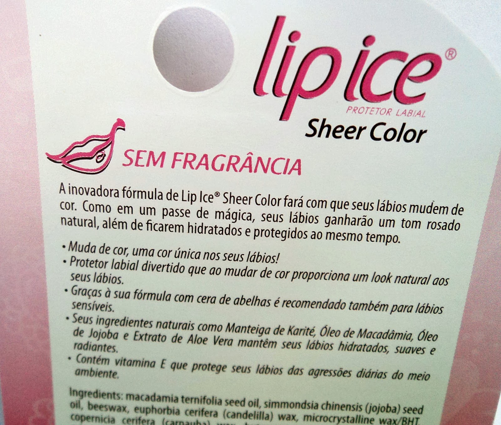 Diário da Lady Resenha Lip Ice Sheer Color Protetor Labial