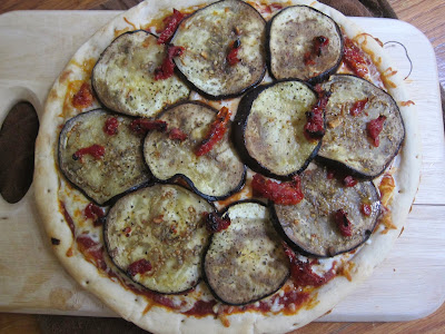 Eggplant and Sun-Dried Tomato Pizza | The Economical Eater
