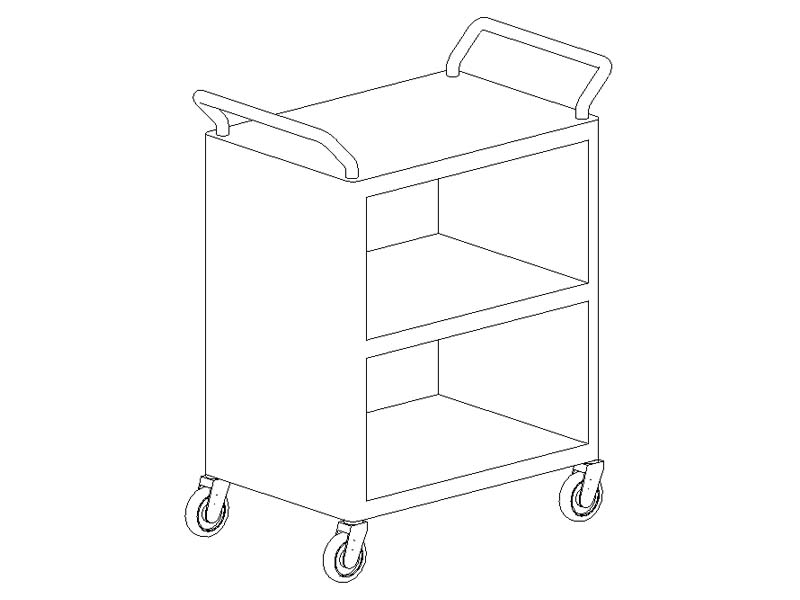 BIM HEALTHCARE REVIT FAMILIES Utility Carts