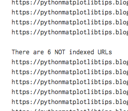 Python Matplotlib Tips: Check the url is indexed by Google using Python