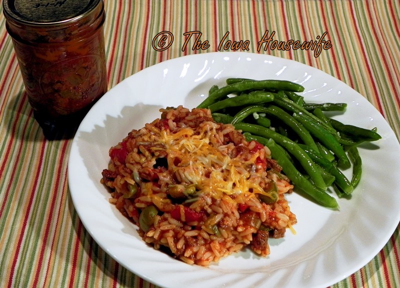 The Iowa Housewife Hamburger Mix Iowa Spanish Rice
