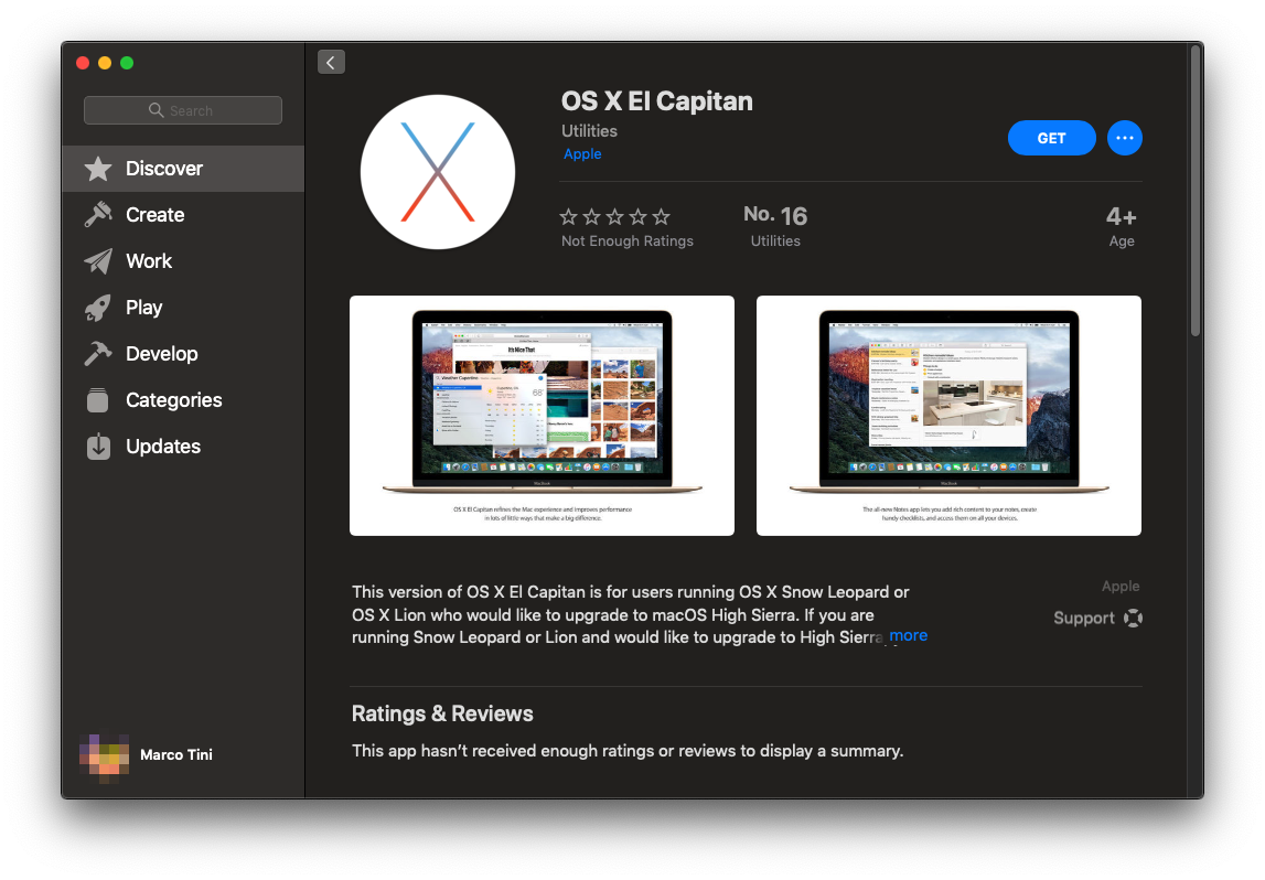 Dove trovare il link diretto per scaricare OS X El Capitan