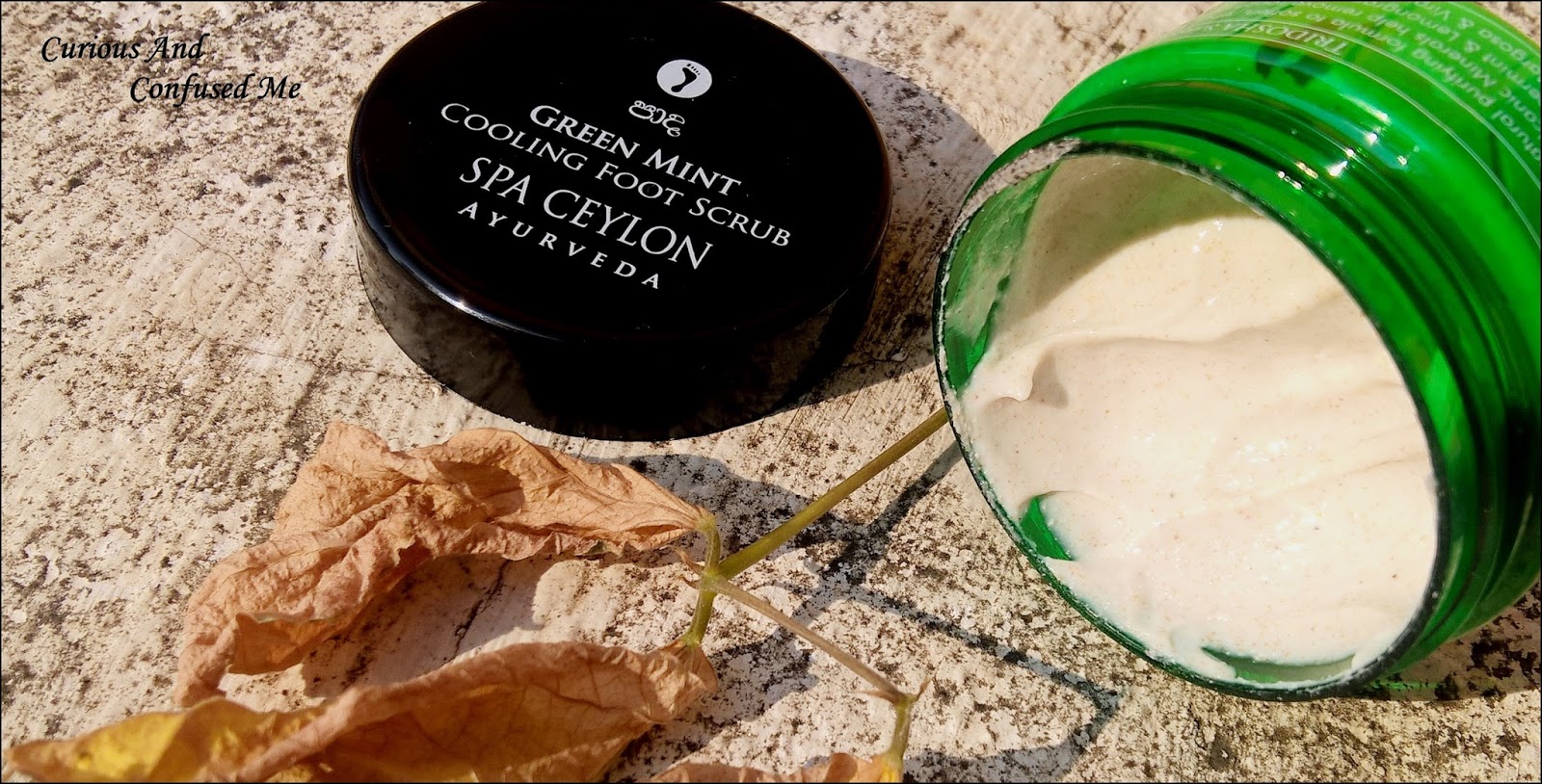 Curious and confused me Spa Ceylon Green mint cooling Foot Scrub Review
