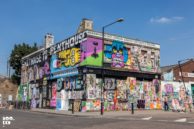 Lord Napier Pub with Street Art in Hackney Wick
