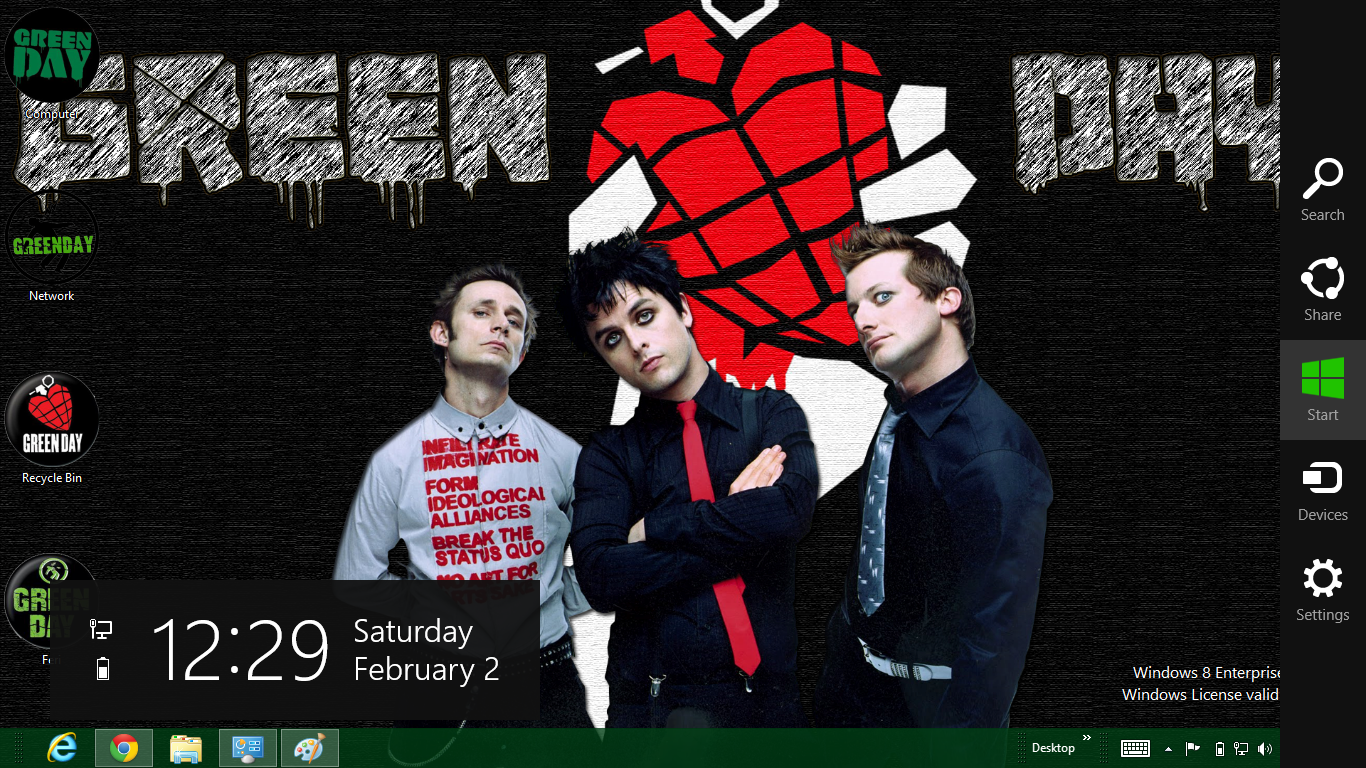 Green Day Theme For Windows 8 Ouo Themes