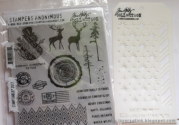 Layers of ink - Snowman Shimmery Tag Tutorial by Anna-Karin with Tim Holtz Simon Says Stamp STAMPtember set