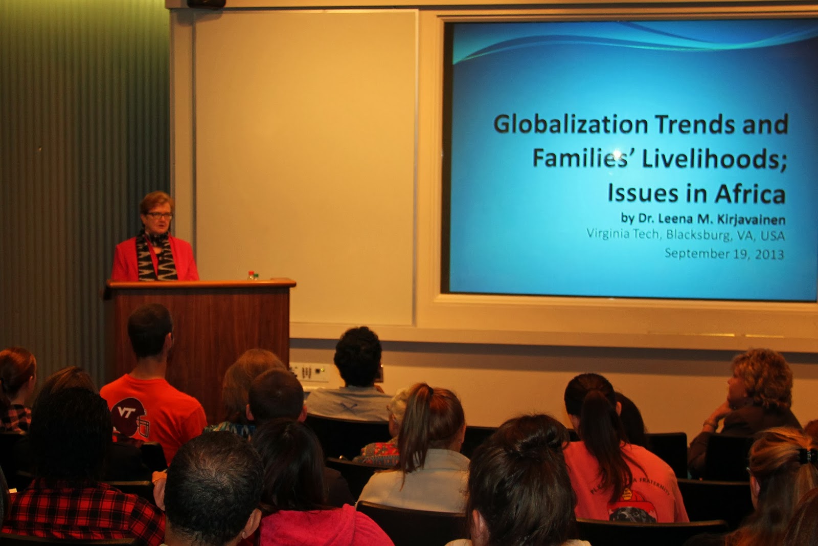 Apparel, Housing, and Resource Management at Virginia Tech October 2013