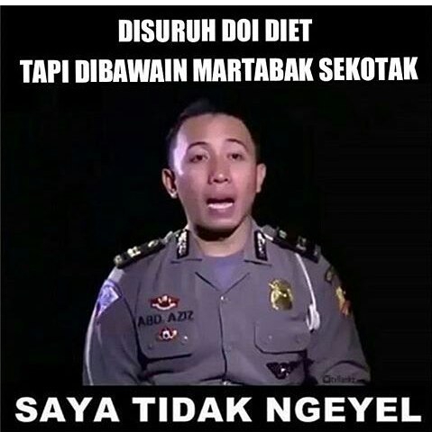 Meme Kocak Polisi Tilang Sopir Taksi ‘Saya Tidak Ngeyel’ Ini Dijamin Bikin Ngakak