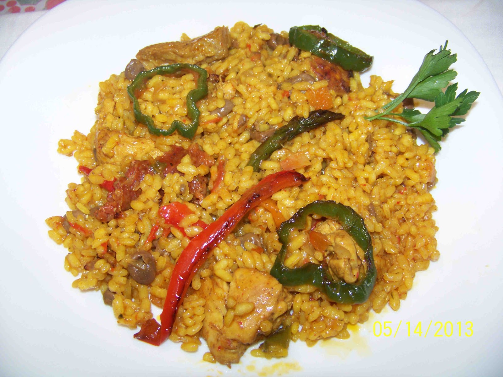 Culinaria y otras cosas Paella de carne con trufa