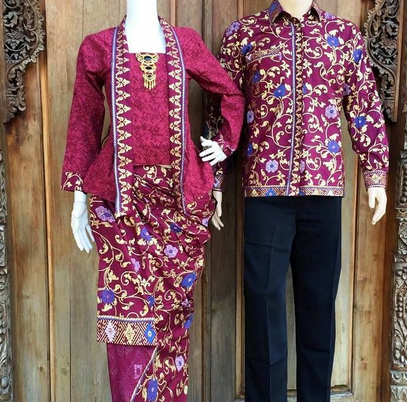 15 Desain Baju  Batik Couple  Model Terbaru 