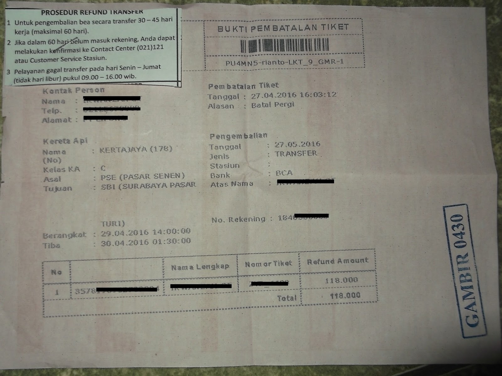 [CARA MUDAH] MEMBATALKAN DAN MERUBAH JADWAL TIKET KERETA API