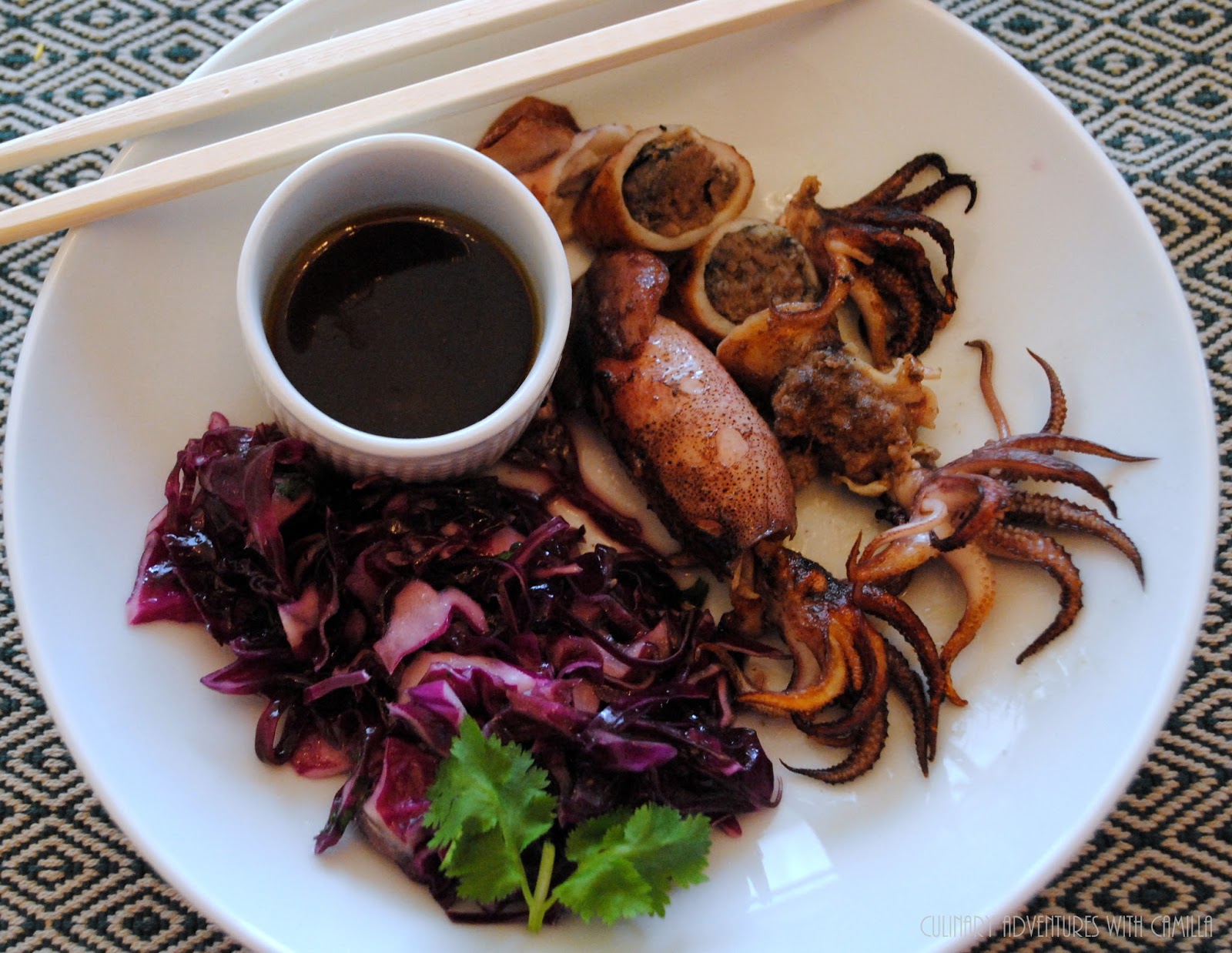 Muc Nhoi Thit (Vietnamese Stuffed Squid) #FishFridayFoodies