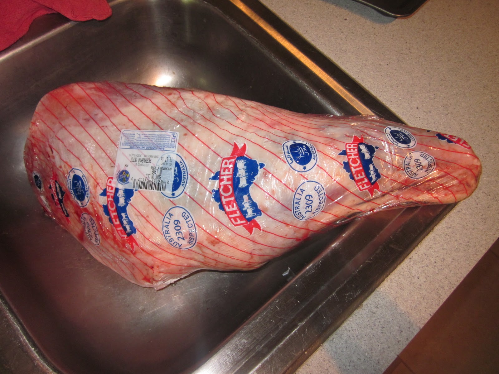 Chef Pasha's Kitchen Leg of Lamb with Honey Rosemary Marinade(BoneIn, 11lbs)