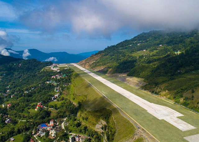 Image Attribute: Aerial view of Pakyong Airport / Source: Airport Authority of India