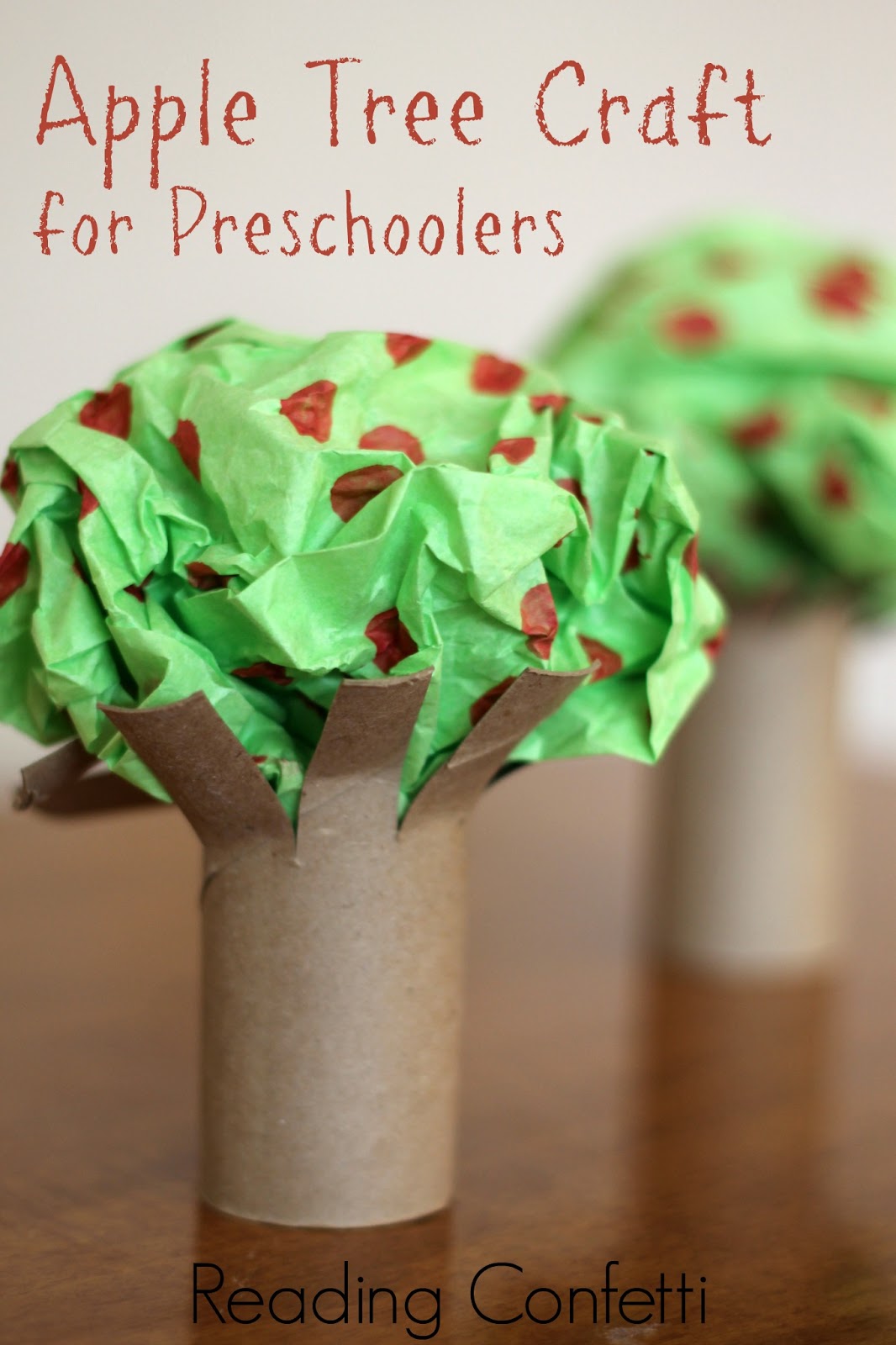 Easy Apple Tree Preschool Craft Reading Confetti Easy Apple Tree Preschool Craft Reading Confetti
