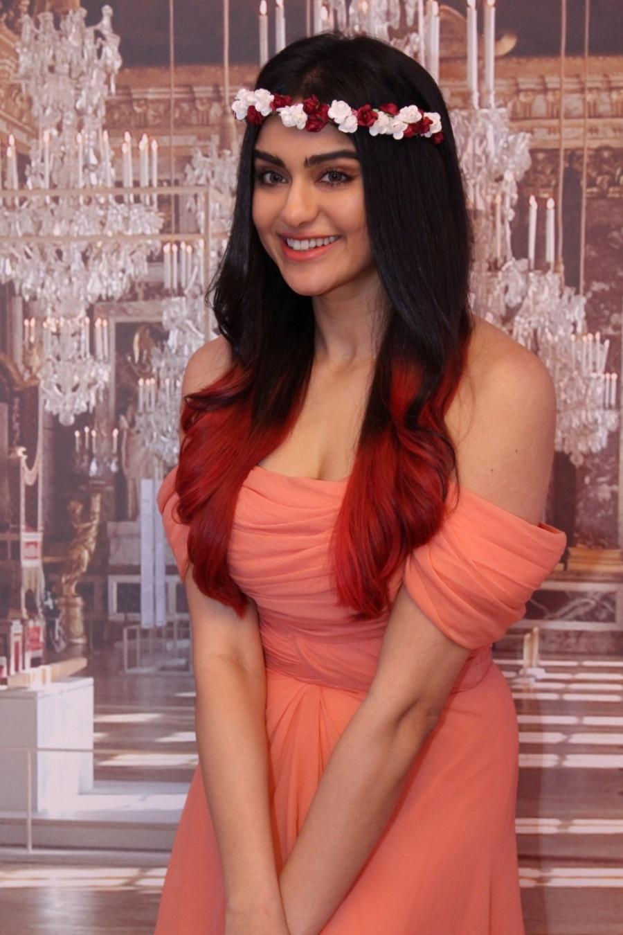 Actress Adah Sharma Photoshoot In Orange Dress