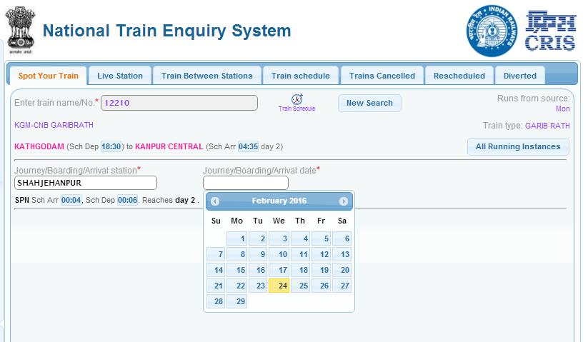 NATIONAL TRAIN ENQUIRY SYSTEM INDIAN RAILWAYS NATIONAL TRAIN ENQUIRY SYSTEM INDIAN RAILWAYS