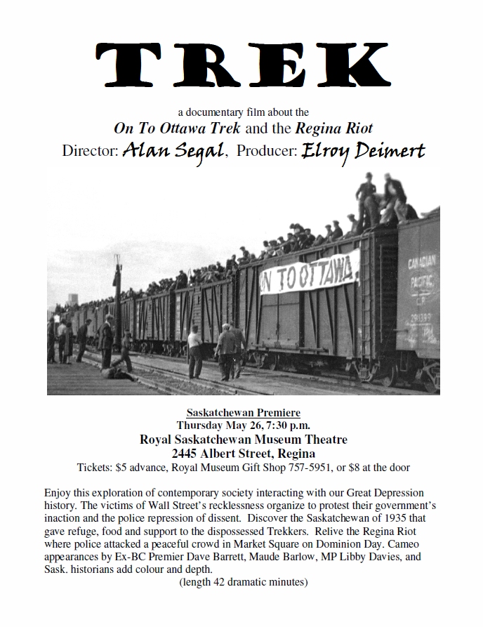 Larry Hubich's Blog TREK Documentary film of the On To Ottawa Trek